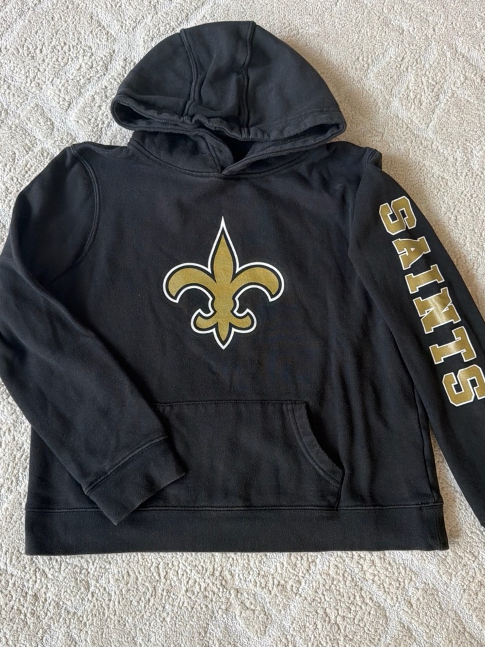 Fanatics Kids Black and Gold Saints Hoodie